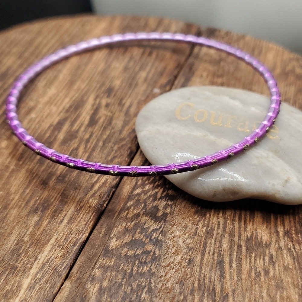 B2838 purple fields 💜 bracelet